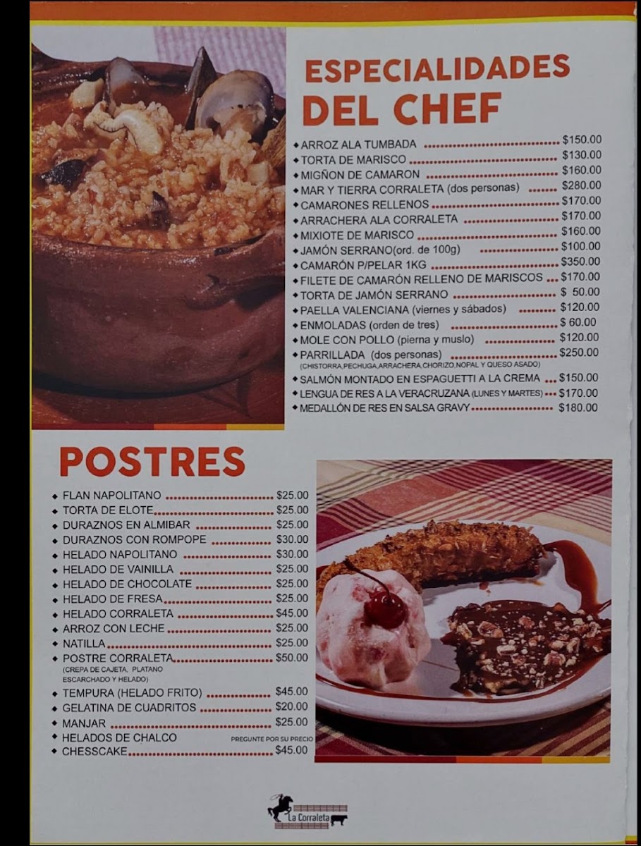 La Corraleta Menu - Image 2